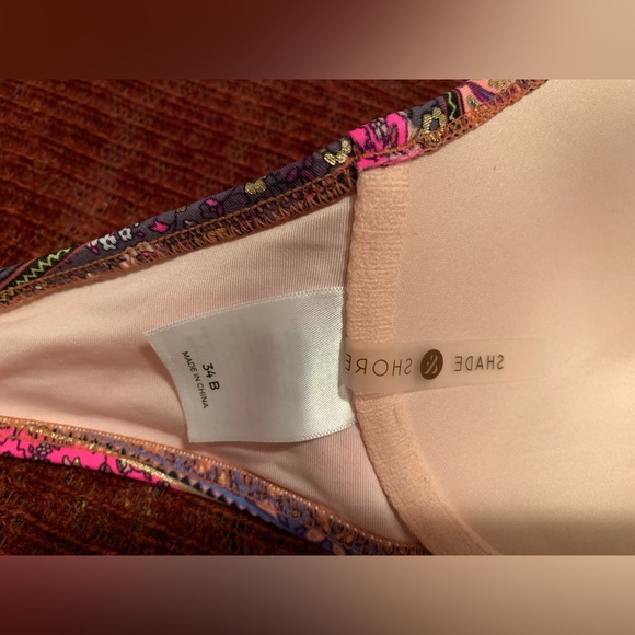NWOT Pink & Gold Bikini Top (Underwire) - Picture 6 of 12